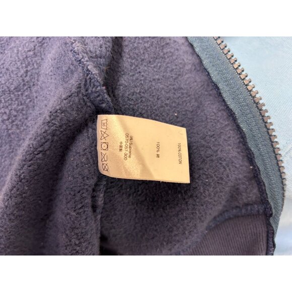 Supreme Mens Big Logo Paneled Zip Up Hooded Sweatshirt Navy Blue Red FW20 M - Picture 9 of 11